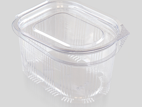 80 cc Oval Sauce Container, With Hinged Lid