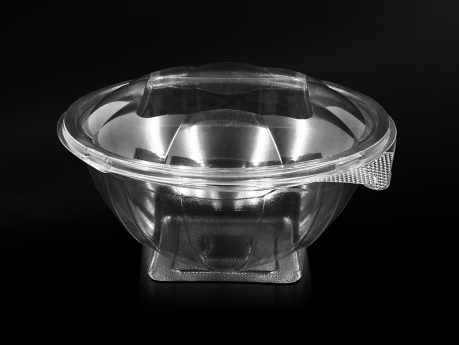 500 gr Round Salad Bowl, With Hinged Lid