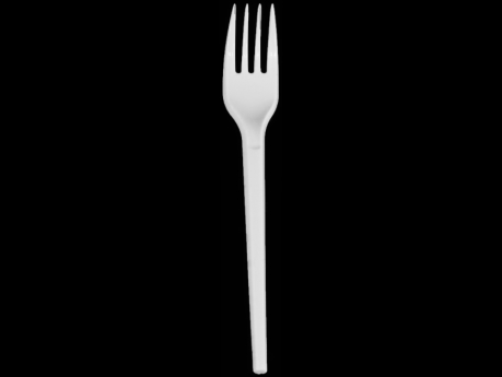 Fork, PS, 165 mm, White / Transparent