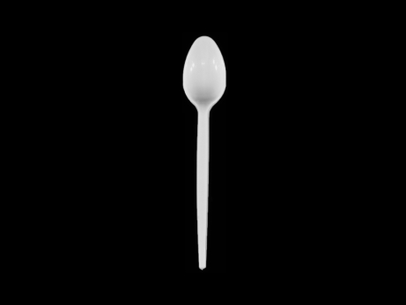 Tea Spoon, PS, 115 mm, White / Transparent